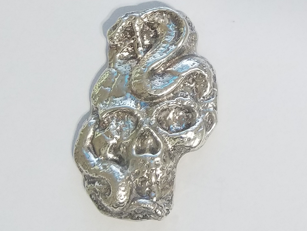 9.69 OZT Snake Wrapped Skull